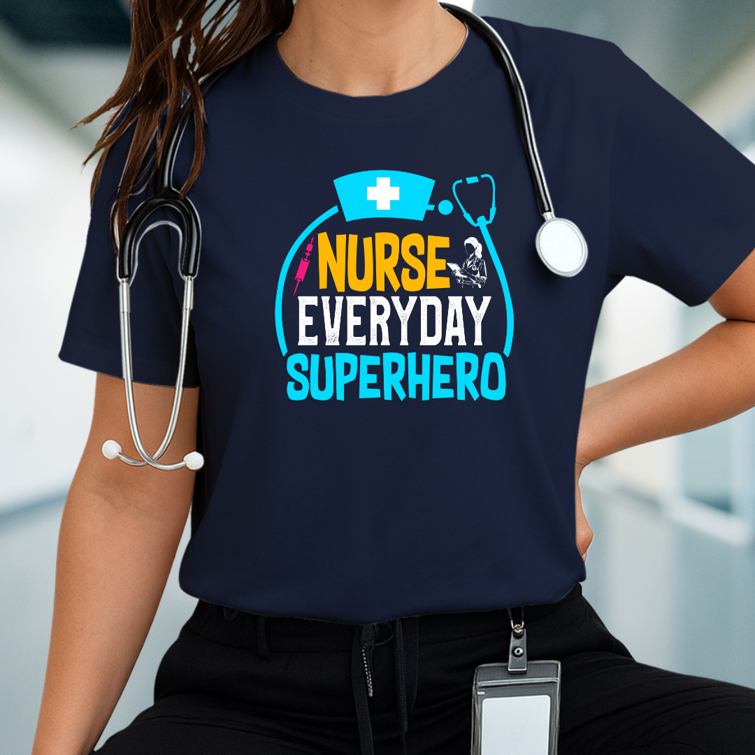 Nurse Superhero Tee - Unisex Jersey Short Sleeve T-Shirt, Gift for Nurses, Hospital Wear, Nurse Appreciation Day Shirt, Fun Healthcare Tee