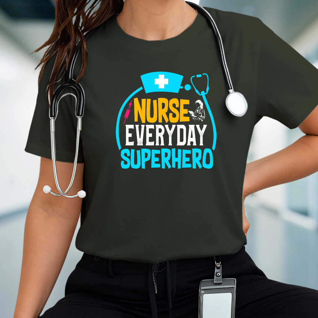Nurse Superhero Tee - Unisex Jersey Short Sleeve T-Shirt, Gift for Nurses, Hospital Wear, Nurse Appreciation Day Shirt, Fun Healthcare Tee