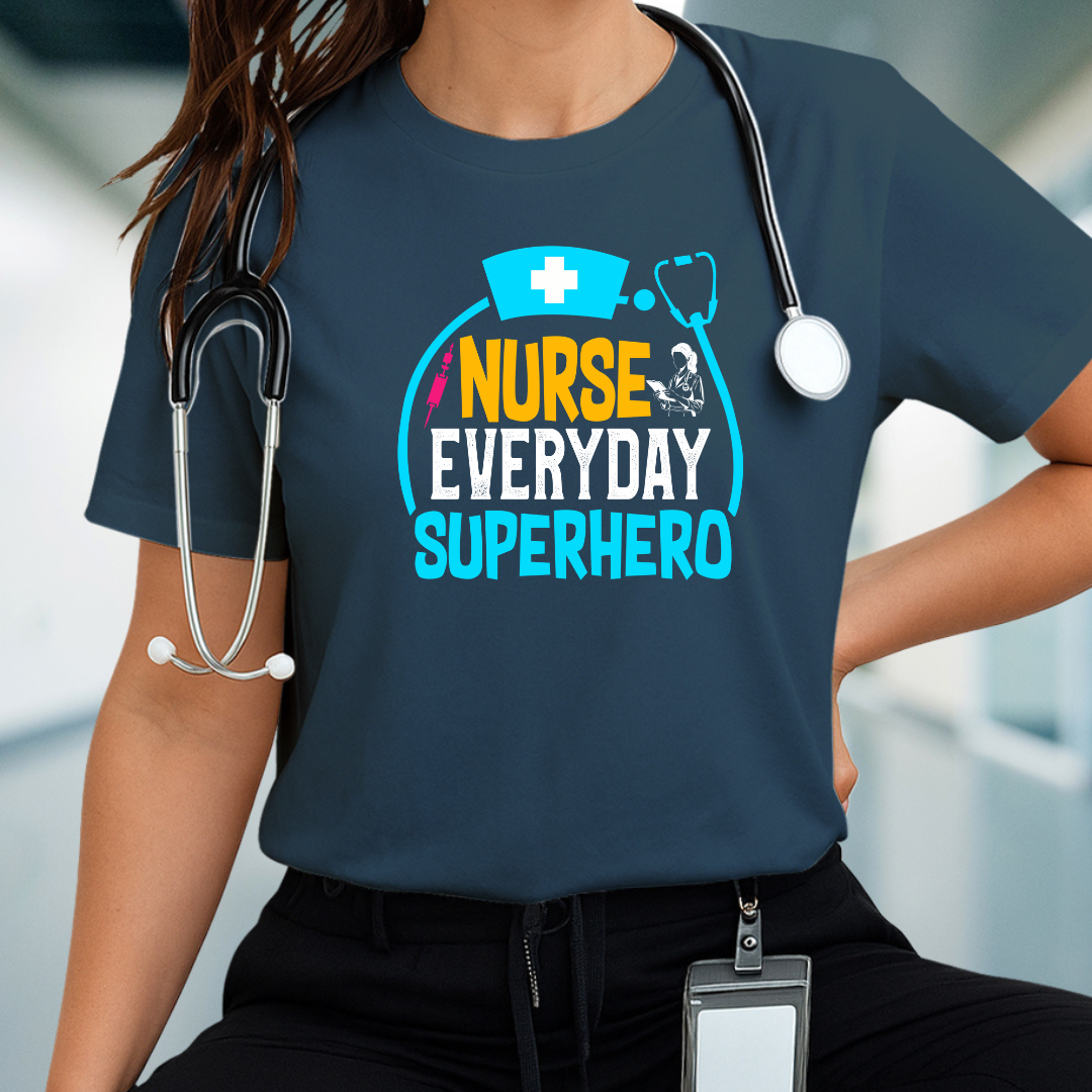 Nurse Superhero Tee - Unisex Jersey Short Sleeve T-Shirt, Gift for Nurses, Hospital Wear, Nurse Appreciation Day Shirt, Fun Healthcare Tee