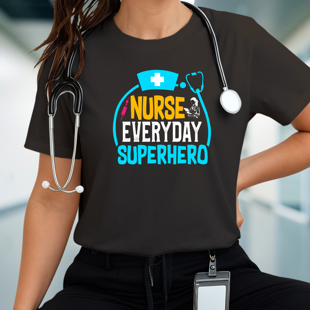 Nurse Superhero Tee - Unisex Jersey Short Sleeve T-Shirt, Gift for Nurses, Hospital Wear, Nurse Appreciation Day Shirt, Fun Healthcare Tee