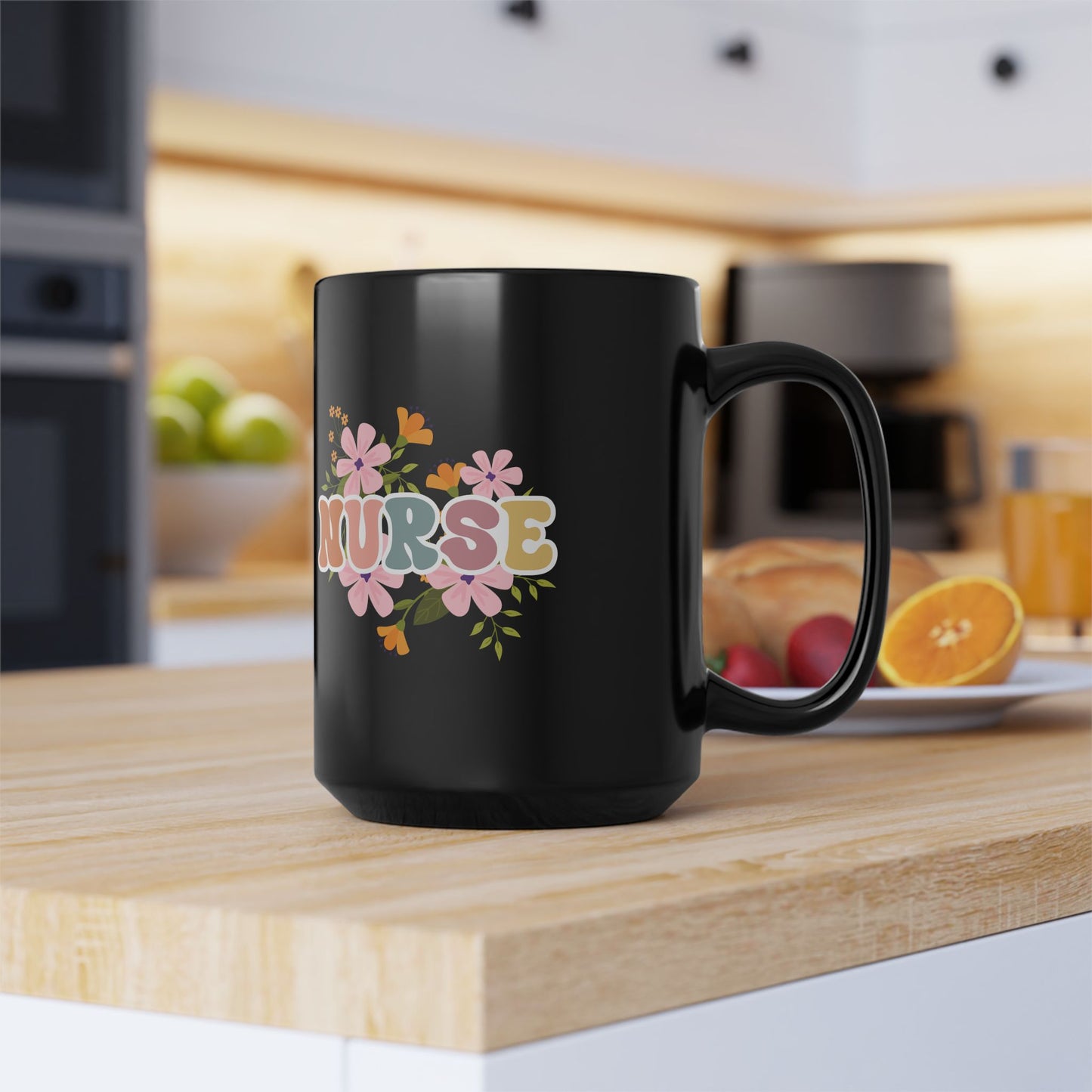 Nurse Mug, Coffee Cup, Nursing Student Gift, Medical Professional Mug, RN Gift, Hospital Mug, Healthcare Worker Cup, Nursing Mug, Black Mug