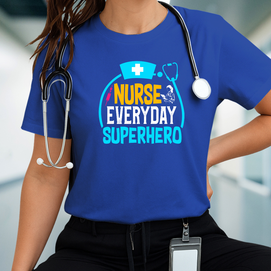 Nurse Superhero Tee - Unisex Jersey Short Sleeve T-Shirt, Gift for Nurses, Hospital Wear, Nurse Appreciation Day Shirt, Fun Healthcare Tee