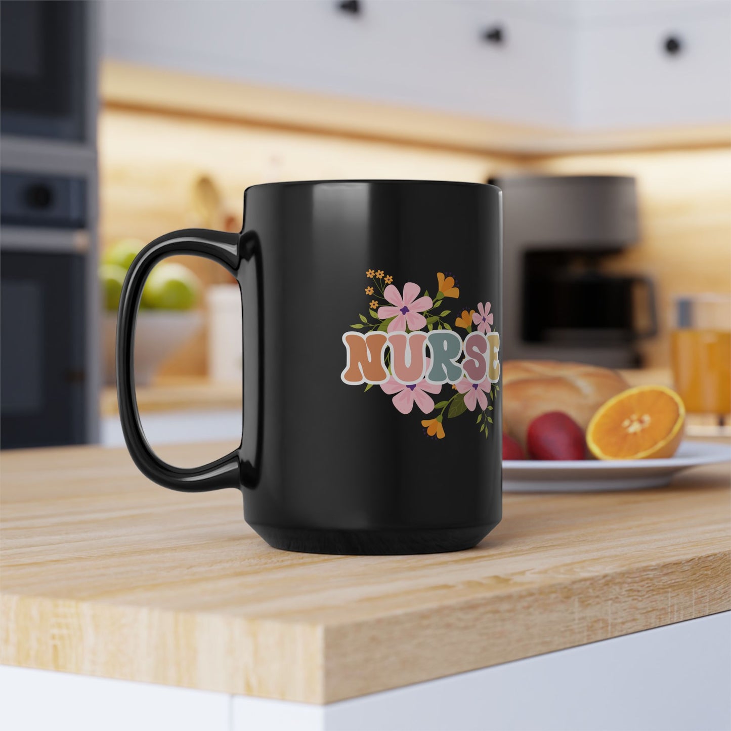 Nurse Mug, Coffee Cup, Nursing Student Gift, Medical Professional Mug, RN Gift, Hospital Mug, Healthcare Worker Cup, Nursing Mug, Black Mug