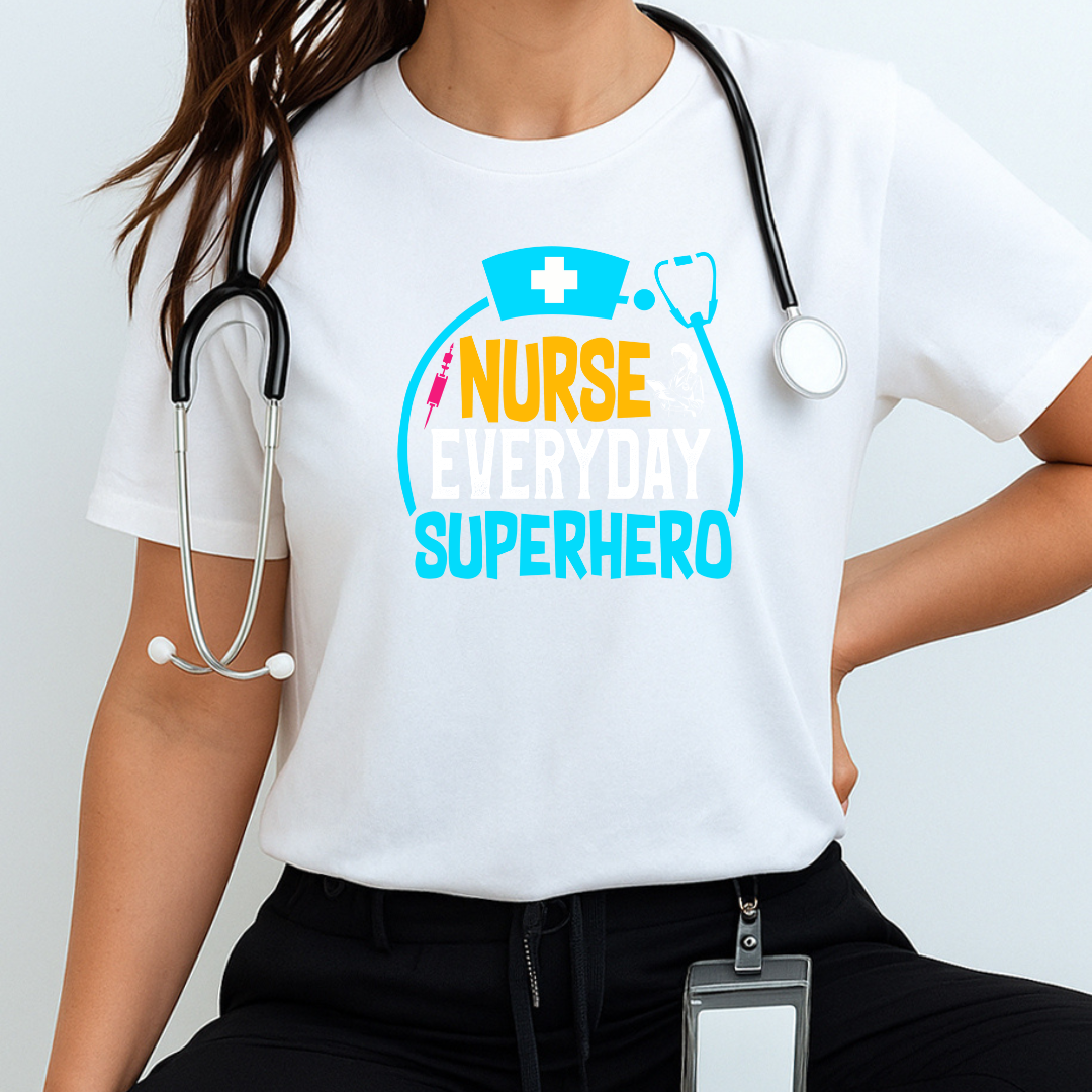 Nurse Superhero Tee - Unisex Jersey Short Sleeve T-Shirt, Gift for Nurses, Hospital Wear, Nurse Appreciation Day Shirt, Fun Healthcare Tee