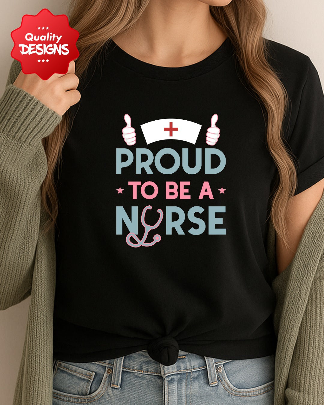 Proud Nurse Tee, Gift for Nurses, Medical Profession Apparel, Healthcare Worker Shirt, Nurse Gift