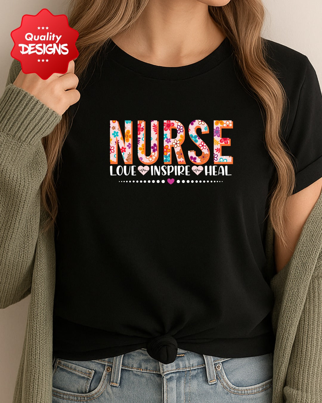Colorful Nurse Appreciation Tee, Perfect Gift for Healthcare Workers, Nurse Day, Medical Professionals, Nurse Gift