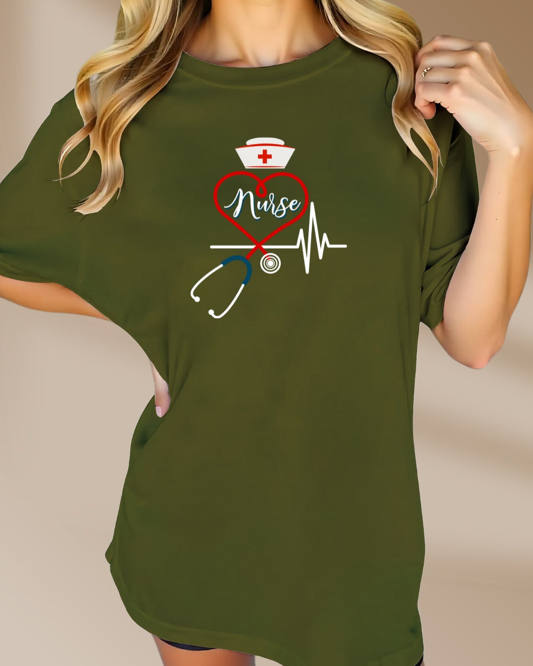 Nurse Love T-Shirt, Healthcare Workers, Gift for Nurses, Medical Tee, Nursing Apparel, Heart Health Tee