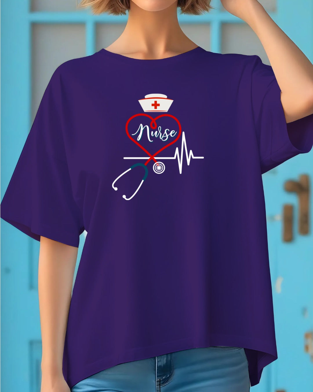 Nurse Love T-Shirt, Healthcare Workers, Gift for Nurses, Medical Tee, Nursing Apparel, Heart Health Tee
