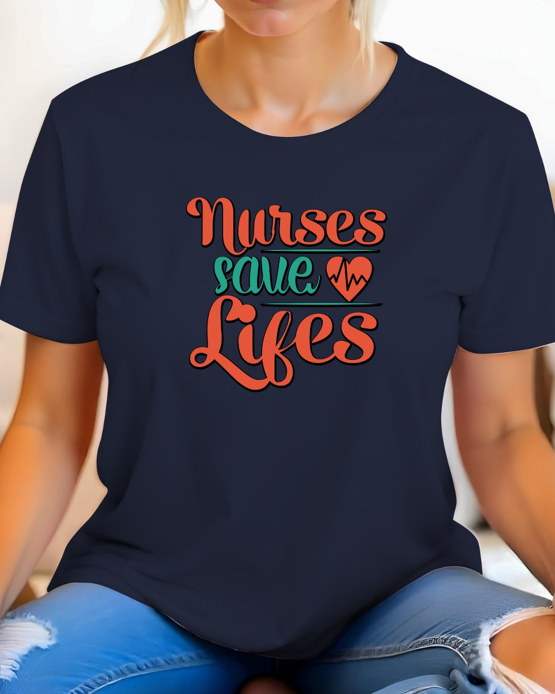 Nurses Save Lives Tee, Nursing Shirt, Healthcare Worker Gift, Medical Appreciation Day Tee, Hardworking Nurse