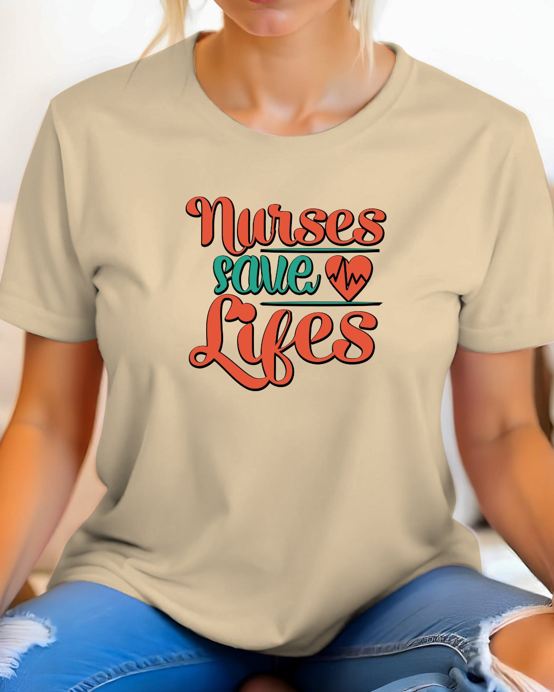 Nurses Save Lives Tee, Nursing Shirt, Healthcare Worker Gift, Medical Appreciation Day Tee, Hardworking Nurse