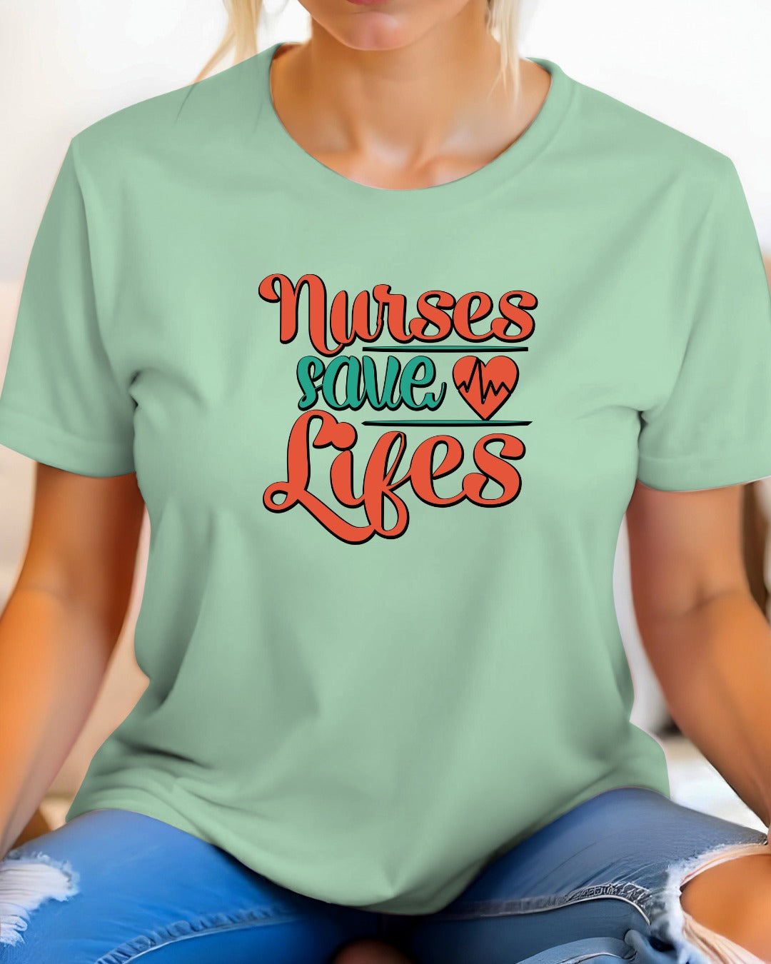 Nurses Save Lives Tee, Nursing Shirt, Healthcare Worker Gift, Medical Appreciation Day Tee, Hardworking Nurse