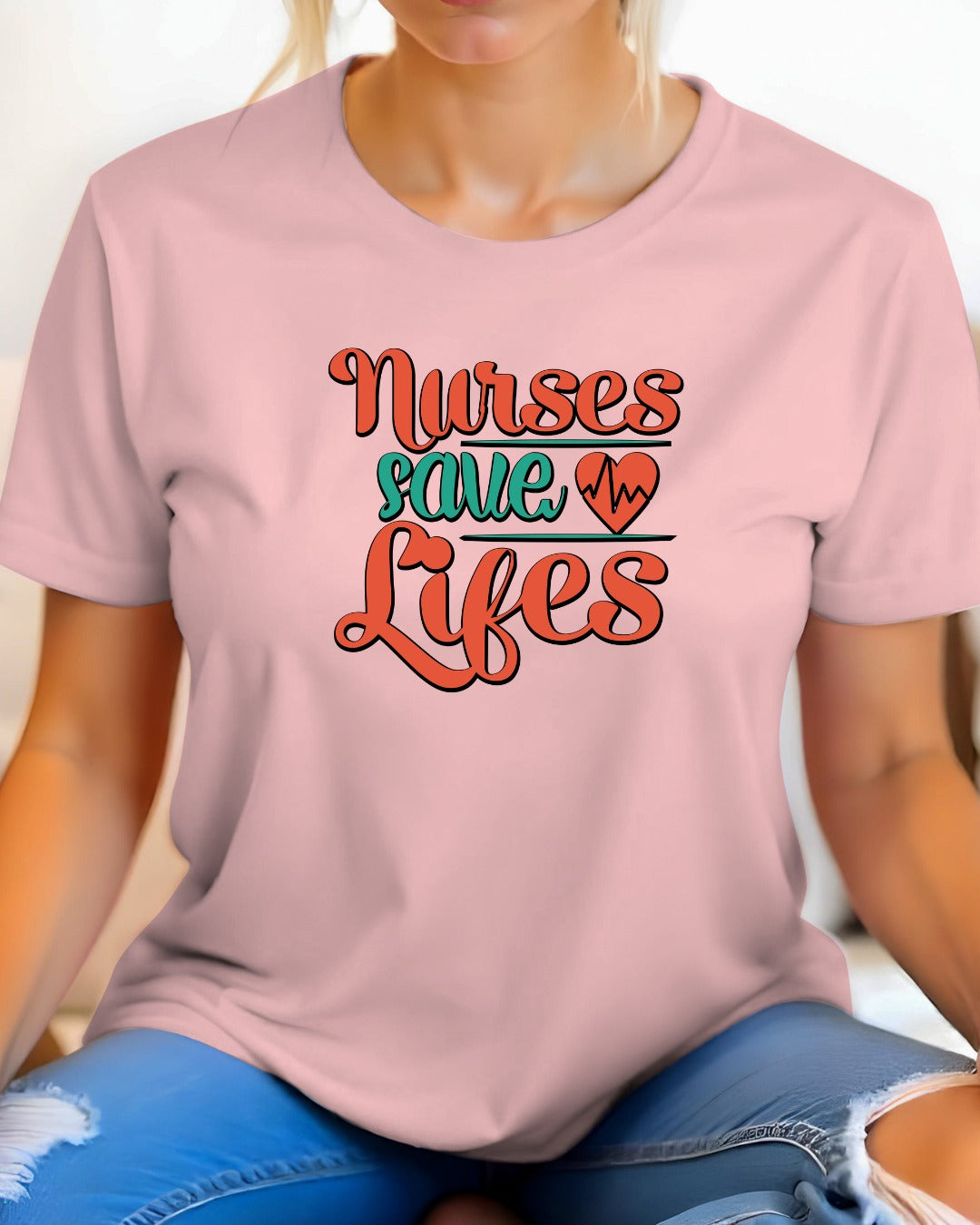 Nurses Save Lives Tee, Nursing Shirt, Healthcare Worker Gift, Medical Appreciation Day Tee, Hardworking Nurse