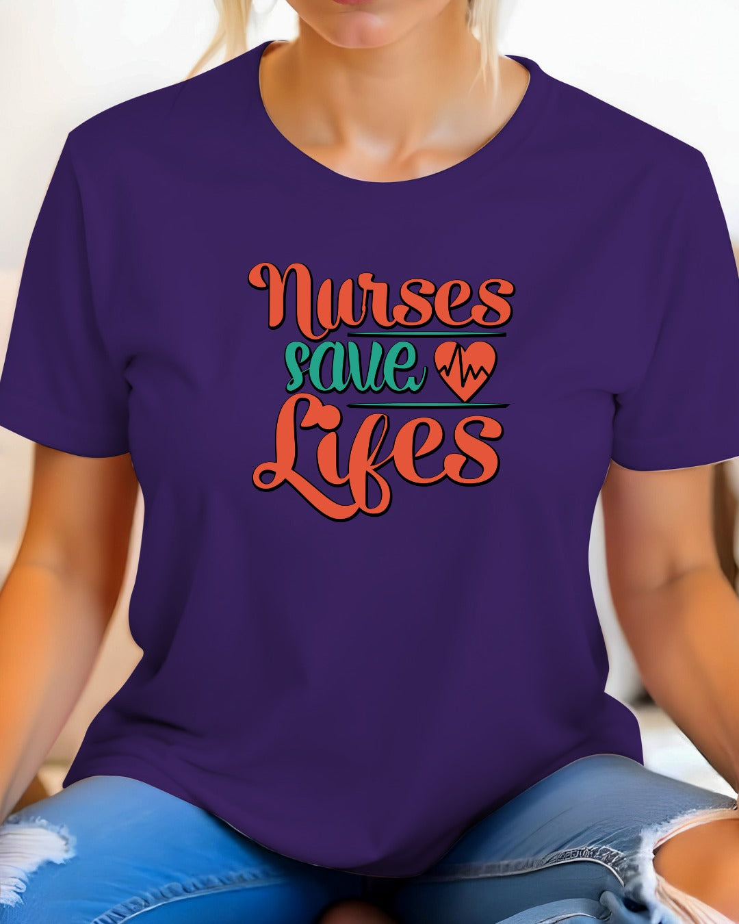 Nurses Save Lives Tee, Nursing Shirt, Healthcare Worker Gift, Medical Appreciation Day Tee, Hardworking Nurse