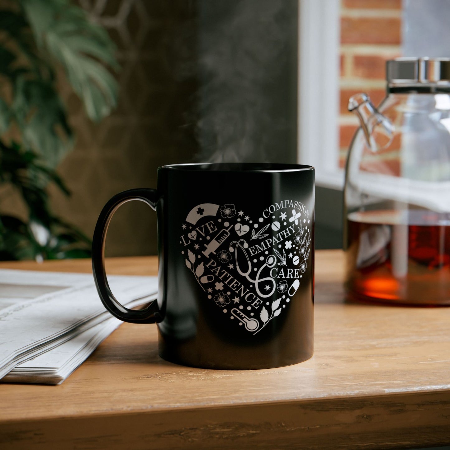 Heartfelt Compassion Mug, Perfect for Gifts, Self-Care, Coffee Lovers, Empathy, and Encouragement