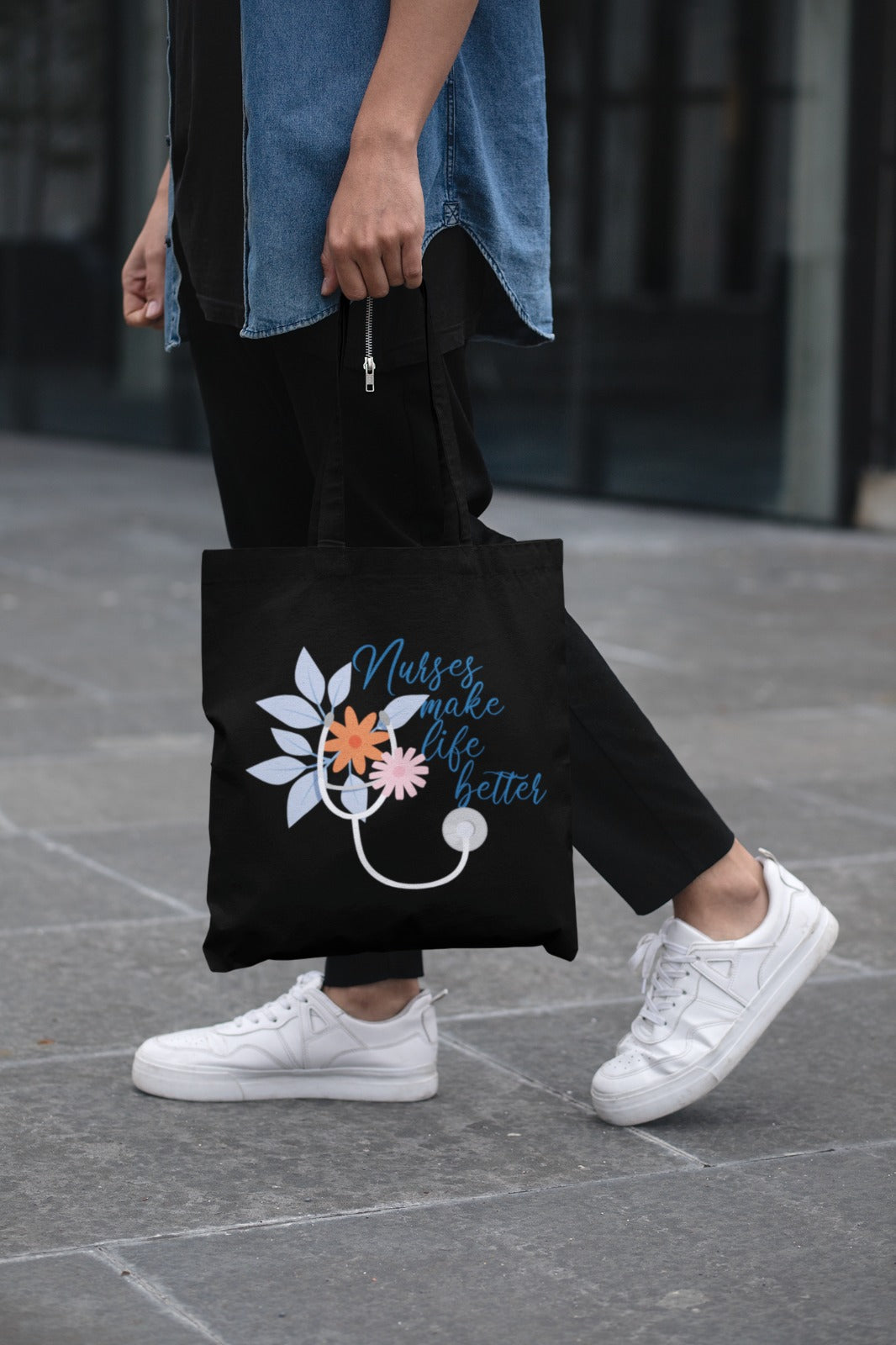 Nurse Tote Bag, Medical Tote Bag, Hospital Bag, RN Gift, Nurse Appreciation, Nursing Student Gift,Healthcare Worker Gift,Nursing Student Bag