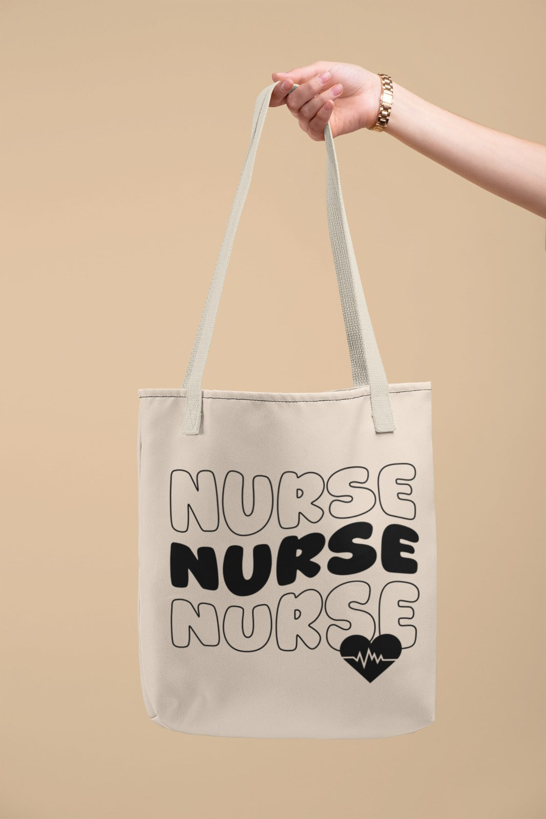 Nurse Tote Bag, Cute Cotton Bag for Nurses, Nurse Appreciation Gift, Eco-Friendly, Everyday Use, Hospital Essentials