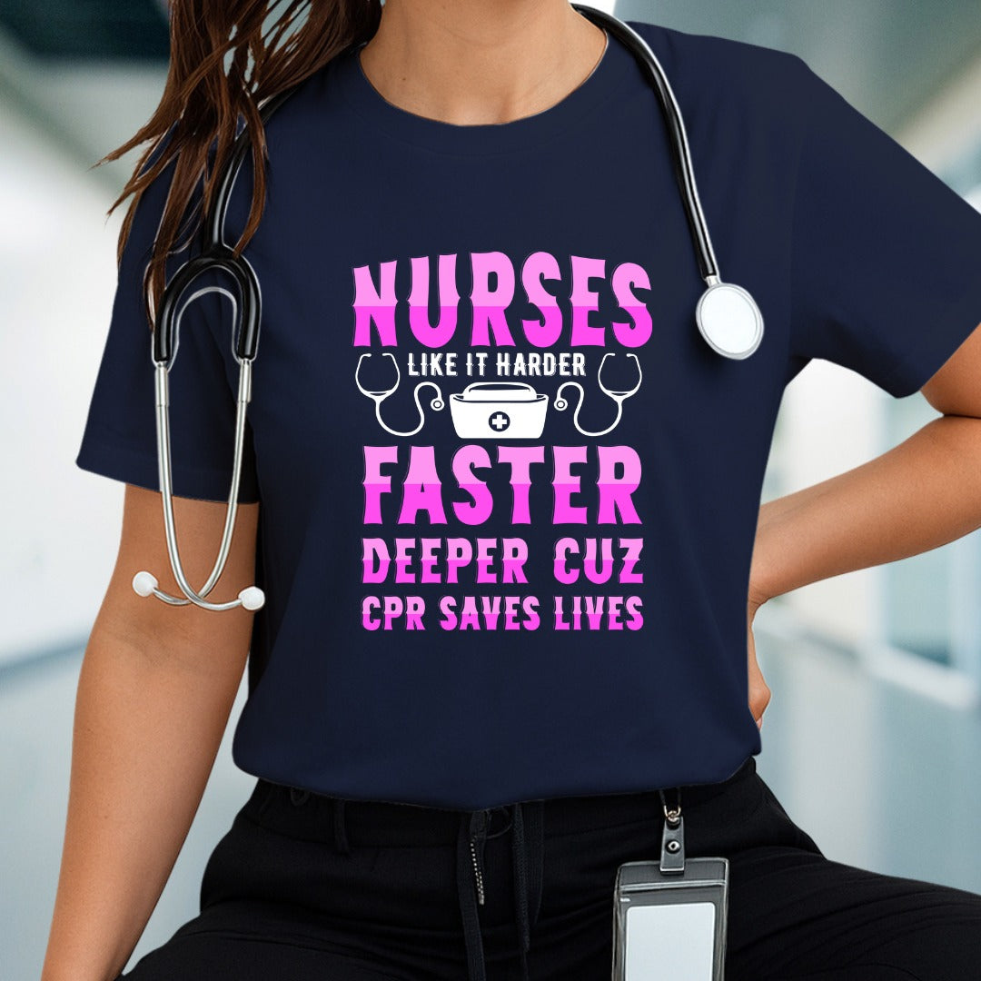 Nurse Life T-Shirt, Funny Nurse T-shirt, CPR Awareness Gift, Medical Staff Apparel, Nursing Shirt, Great for Healthcare Worker, Nurse T-shirt