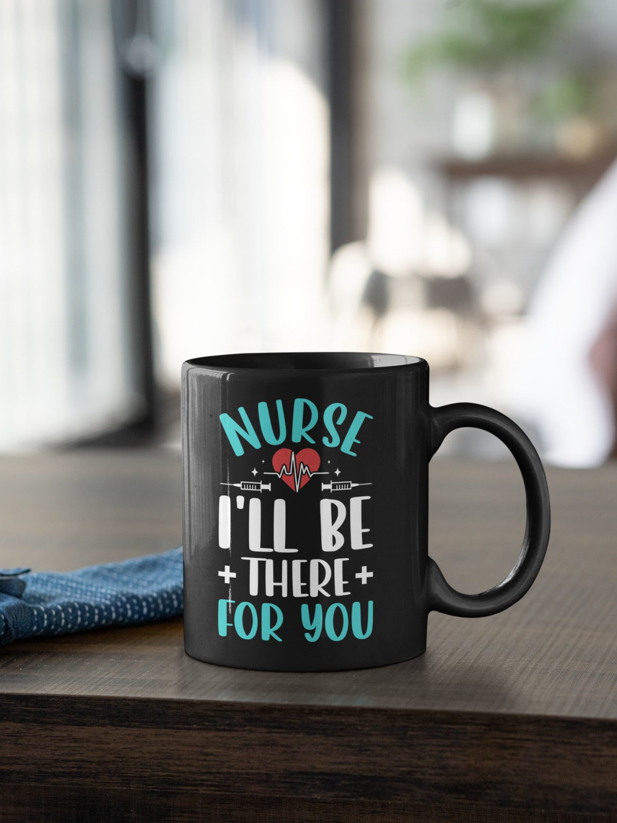 Nurse Mug, Black Mug, Perfect Gift for Medical Professionals, Nurse Coffee Cup, Medical Graduation Present, Cute Nurse Appreciation Gift