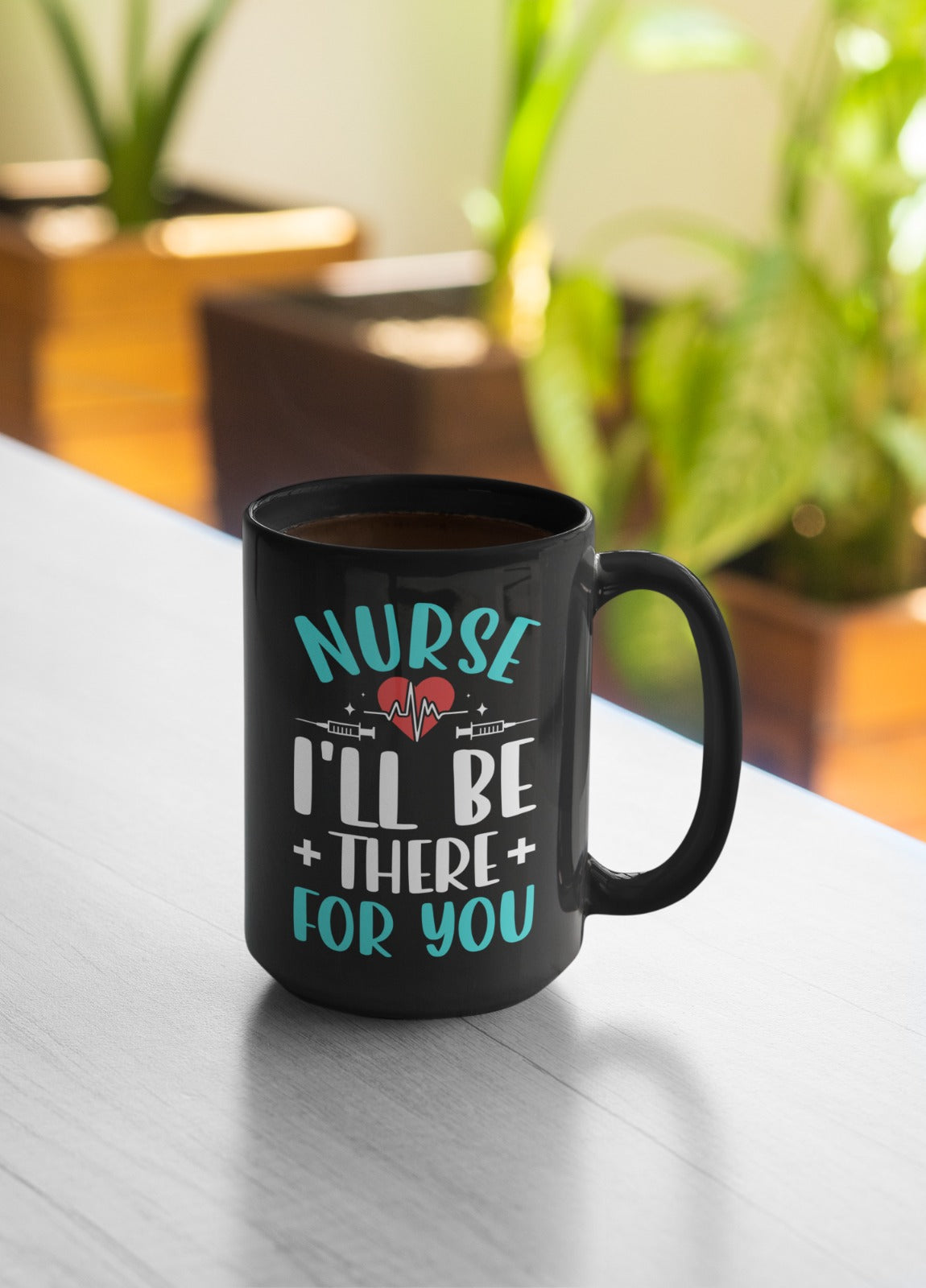 Nurse Mug, Black Mug, Perfect Gift for Medical Professionals, Nurse Coffee Cup, Medical Graduation Present, Cute Nurse Appreciation Gift
