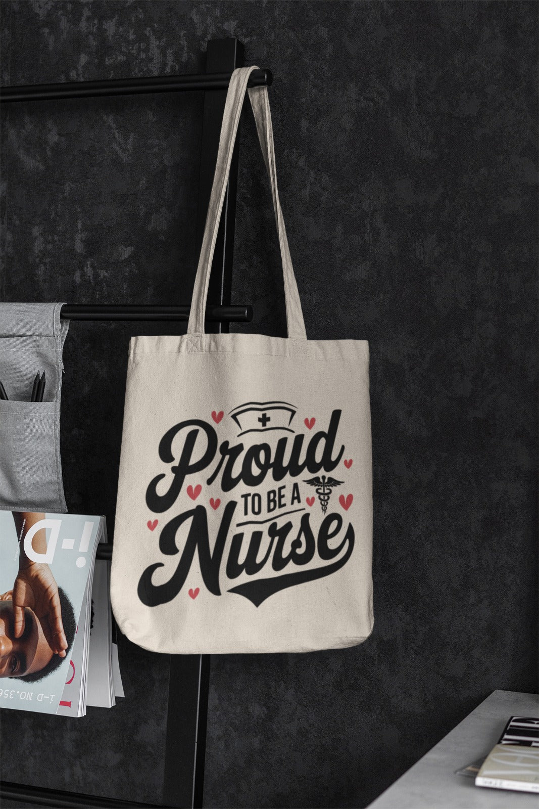 Proud Nurse Tote Bag, Nurse Gift, Medical Tote, Nursing Student Bag, RN Appreciation, Healthcare Worker Gift, Nurse Tote Bag, Gift For Nurses