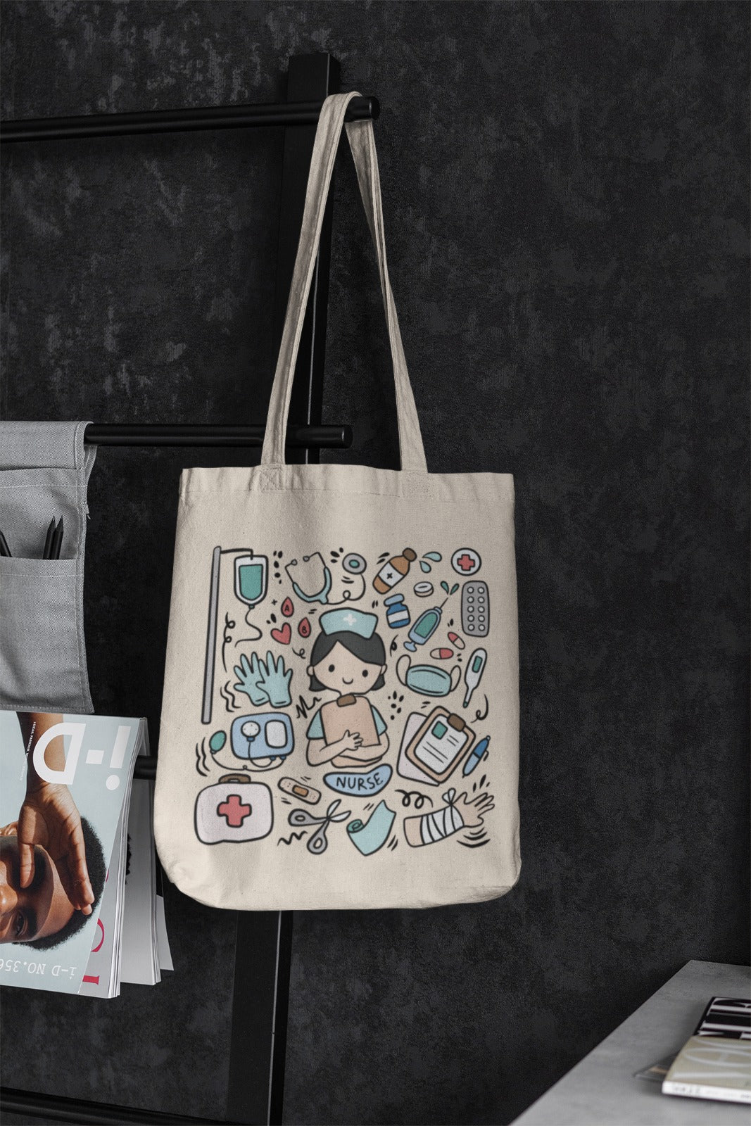 Nurse Tote Bag, Medical Professional Bag, Nursing School Bag, RN Gift, Healthcare Worker Gift, Hospital Tote, Nursing Tote, Gift For Nurses