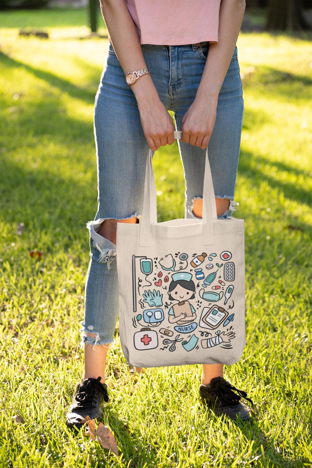 Nurse Tote Bag, Medical Professional Bag, Nursing School Bag, RN Gift, Healthcare Worker Gift, Hospital Tote, Nursing Tote, Gift For Nurses