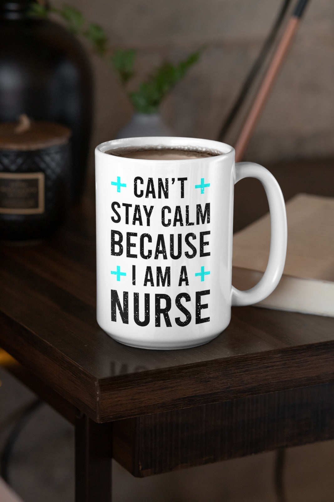 Stay Calm Because I Am a Nurse Shirt, Funny Nurse Gift for RN, LPN, Cute Medical Staff Appreciation Tee, Healthcare Worker Humor Top