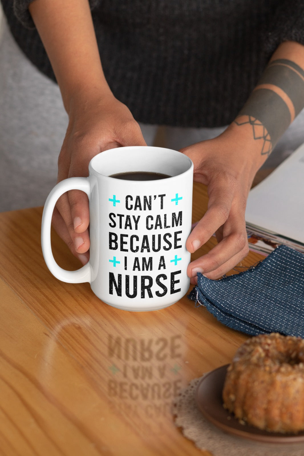 Stay Calm Because I Am a Nurse Shirt, Funny Nurse Gift for RN, LPN, Cute Medical Staff Appreciation Tee, Healthcare Worker Humor Top