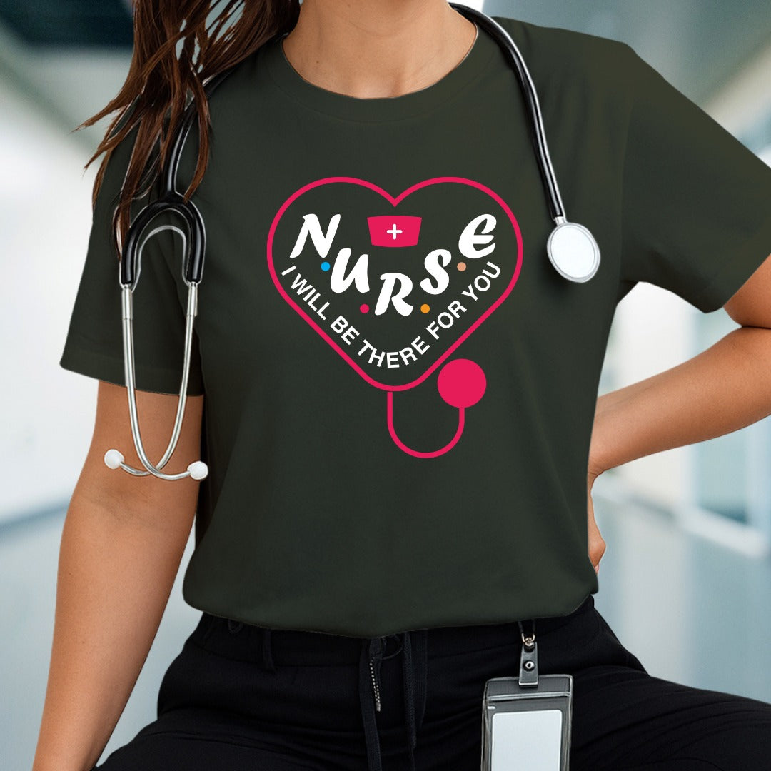 Nurse Heart Graphic T-shirt, Healthcare Worker Gift Tee, Medical Staff Apparel, Hospital Scrubs Shirt, Gift For nurses, Nursing Student Tee