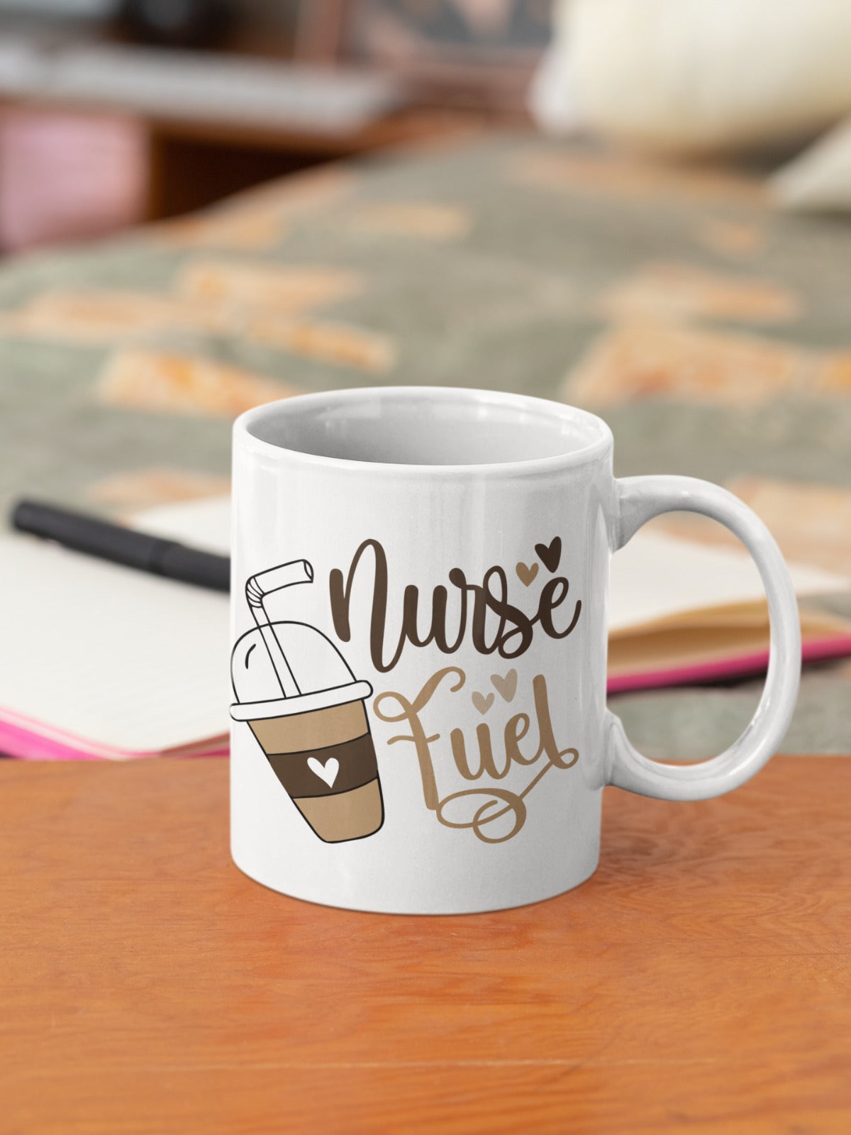 Nurse Fuel Ceramic Mug, Nursing Student Gift, Coffee Cup, RN Graduation Mug, Medical Professional Appreciation,Hospital Worker Mug,Nurse Mug