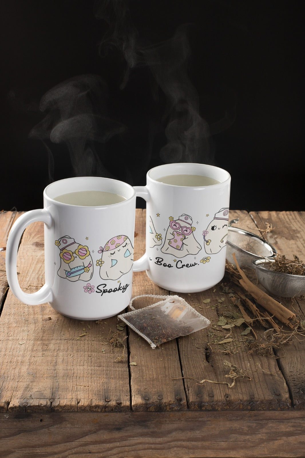 Cute Spooky Ghost Mug, Fun Coffee Cup, Halloween Gift, Kawaii Mug, Spooky Boo Crew Drinkware, Adorable Collectible