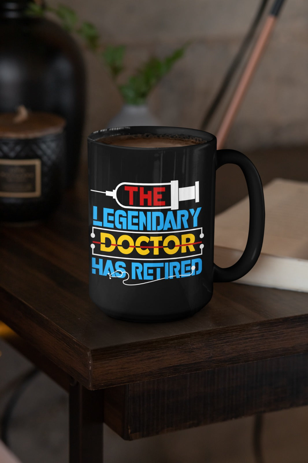 Legendary Doctor Mug - Humor Gift for Doctors, Coffee Lover's Mug, Medical Humor, Doctor Appreciation, Black Ceramic Mug