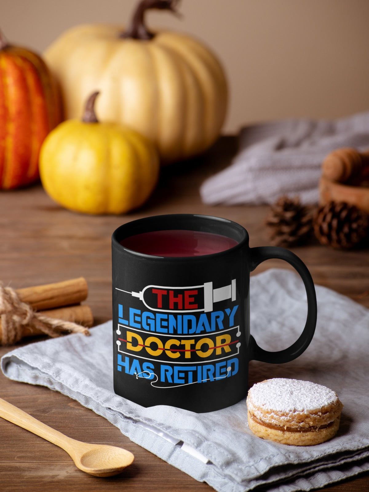 Legendary Doctor Mug - Humor Gift for Doctors, Coffee Lover's Mug, Medical Humor, Doctor Appreciation, Black Ceramic Mug