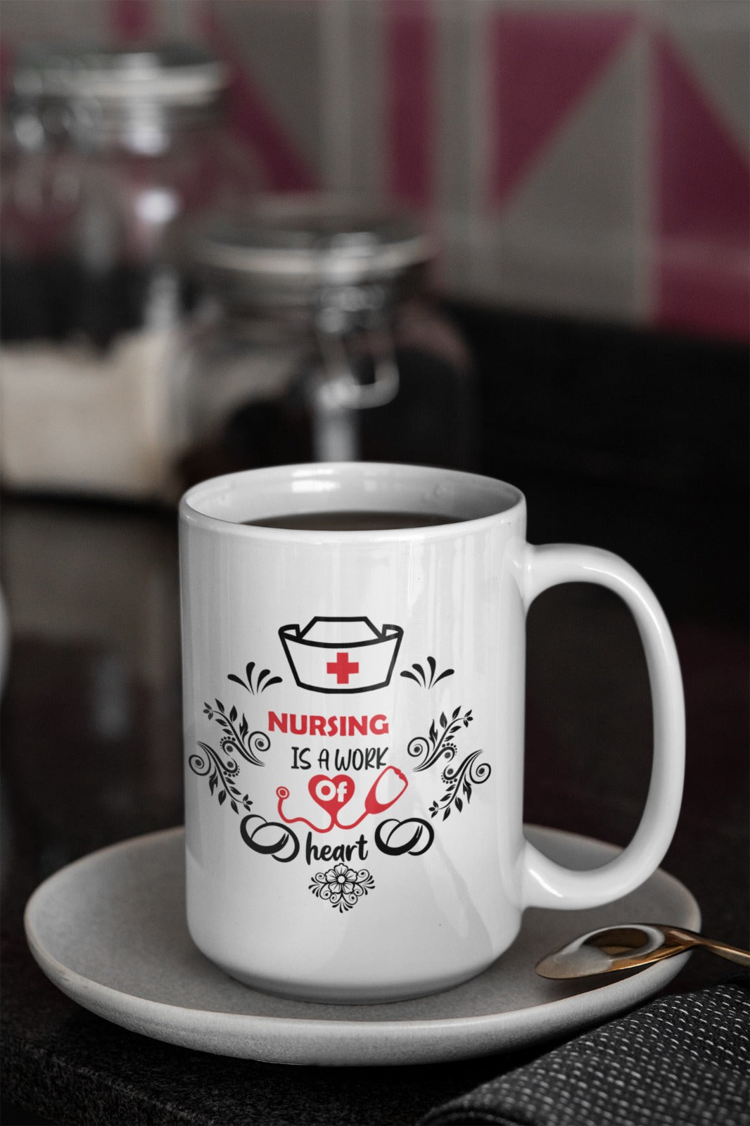 Charming Floral Ceramic Mug