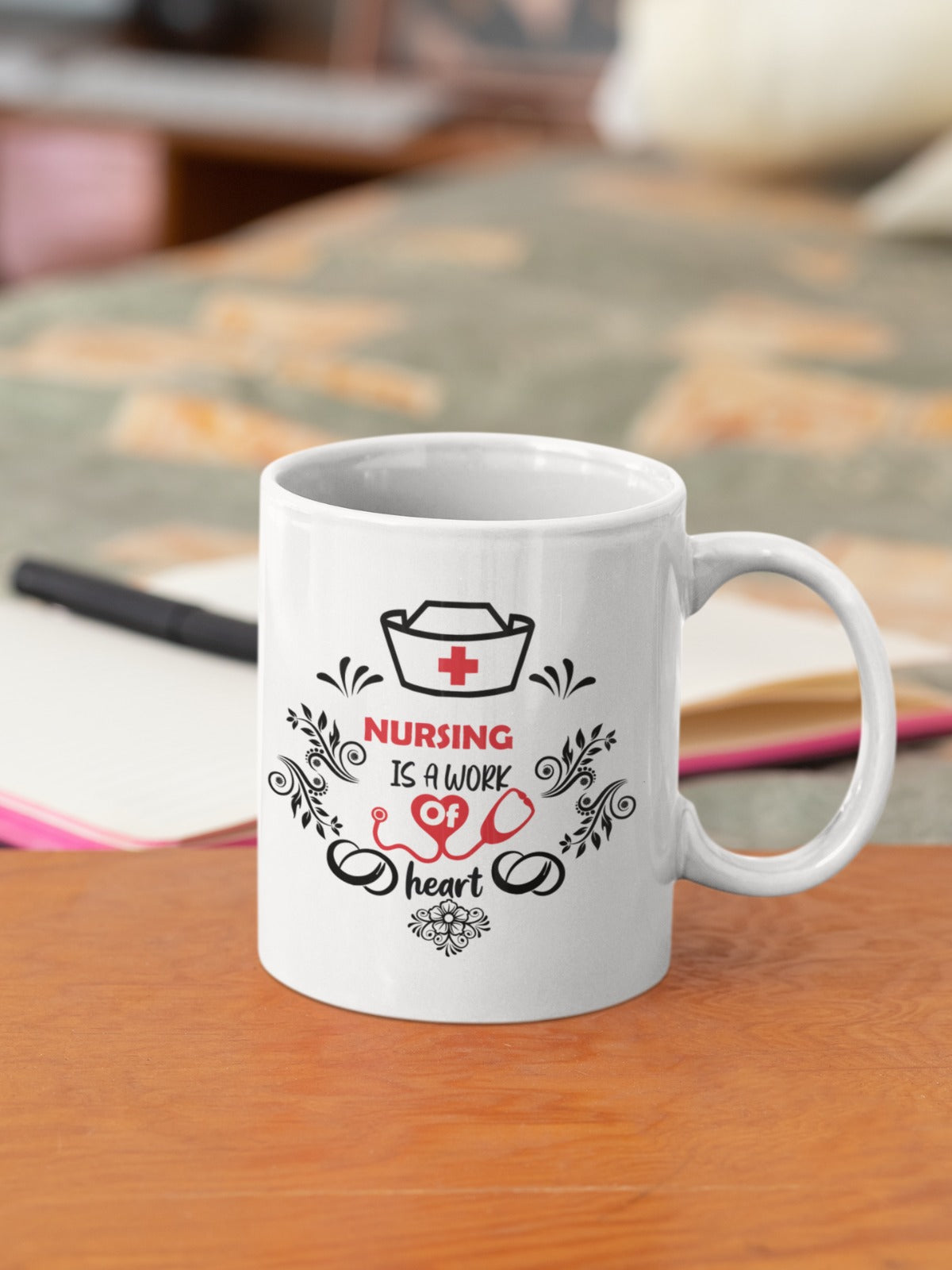 Charming Floral Ceramic Mug