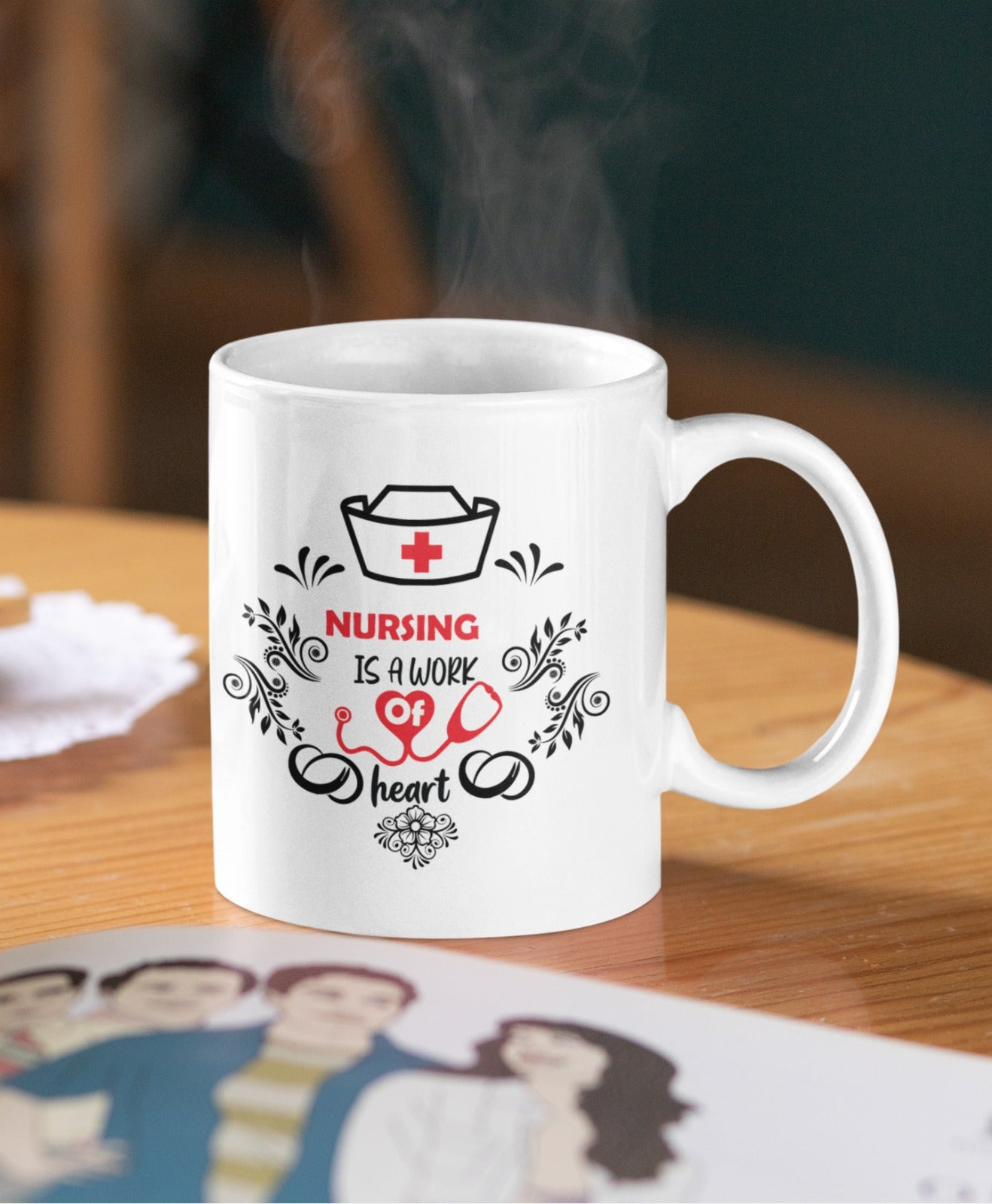 Charming Floral Ceramic Mug