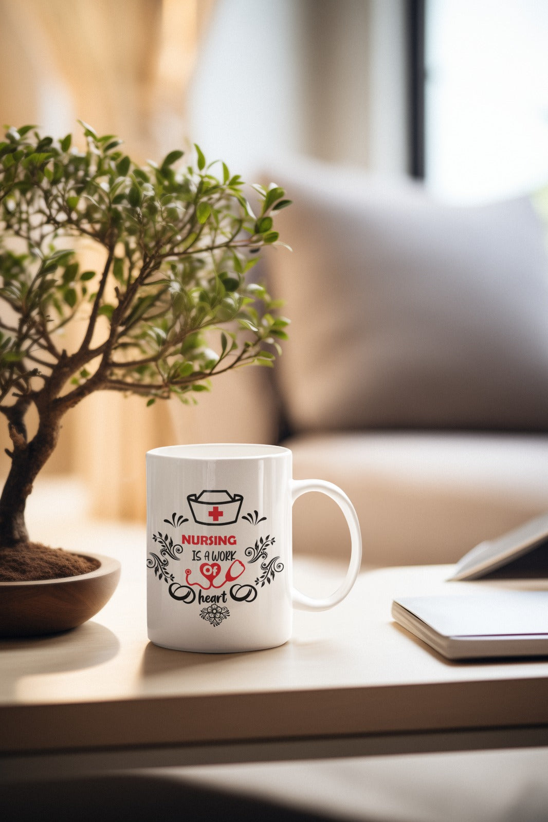 Charming Floral Ceramic Mug