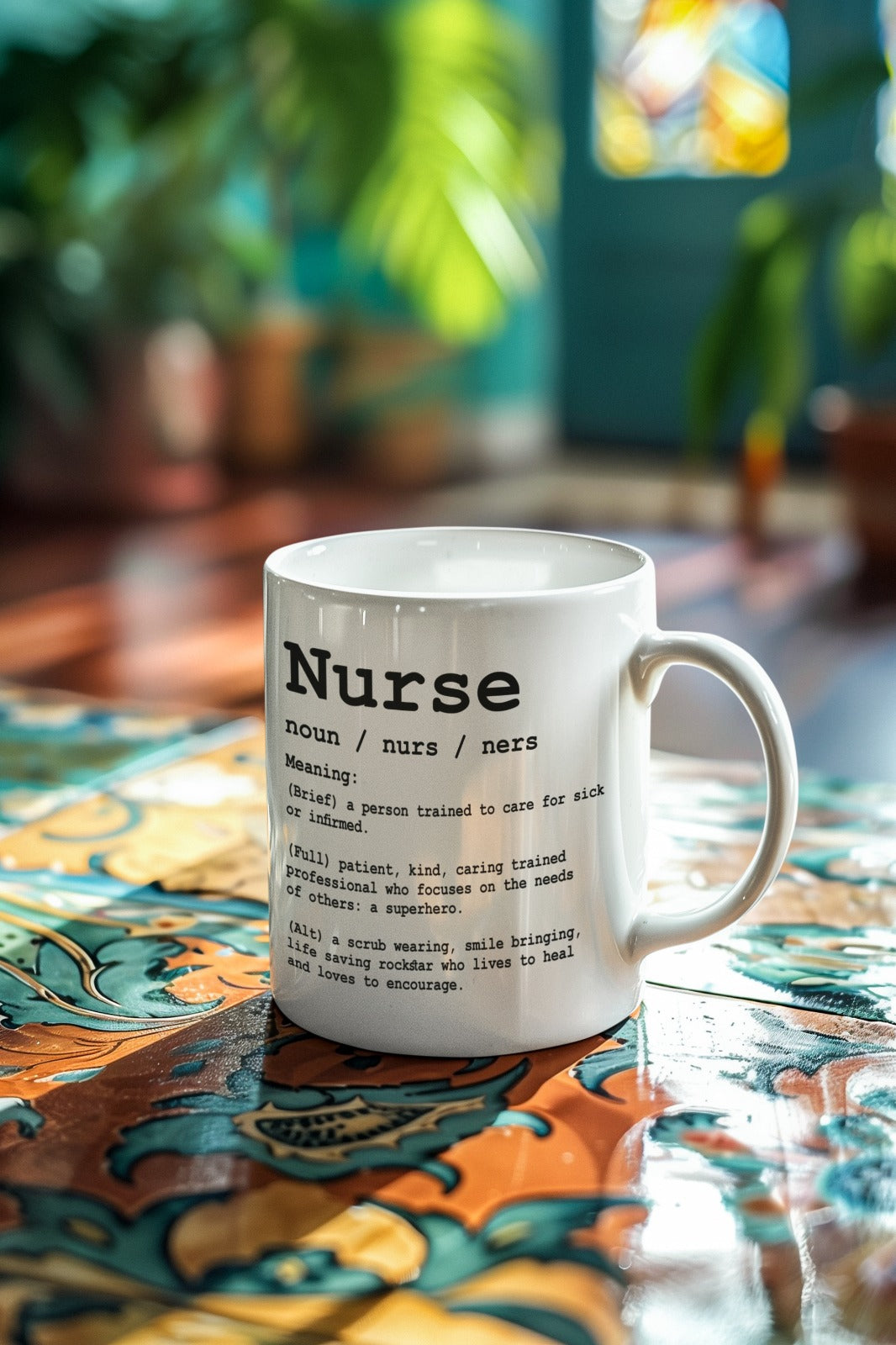 Nurse Definition Ceramic Mug | Perfect Gift for Nurses | Inspirational Coffee Cup | Office Mug | Healthcare Appreciation