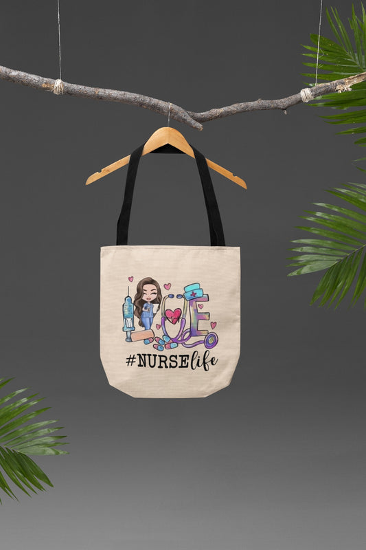 Nurse Life Cotton Canvas Tote Bag - Perfect Gift for Healthcare Heroes