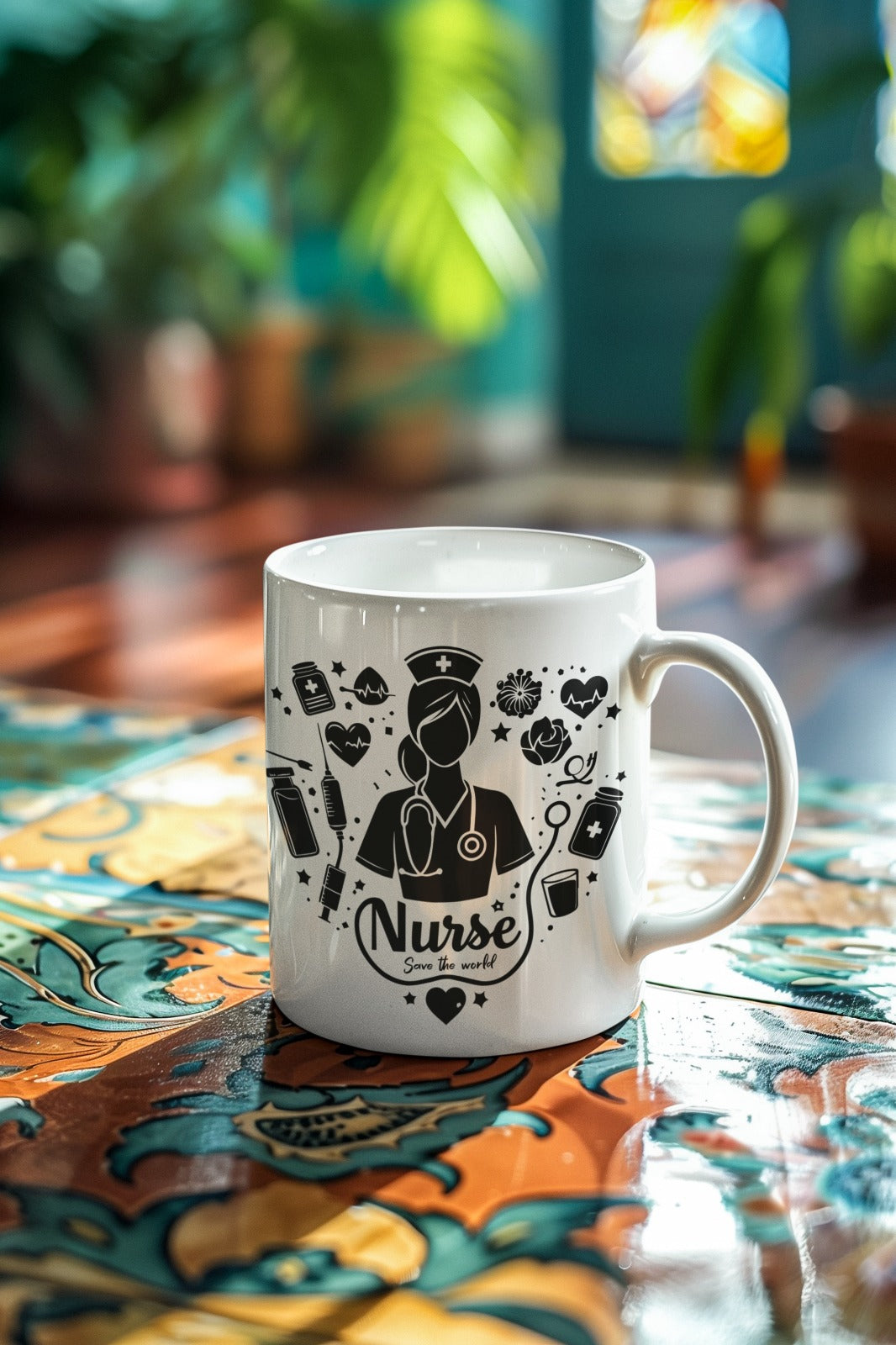 Nurse Mug, Gift for Nurses, Nurse Ceramic Mug, White Coffee Cup, Hospital Worker Mug, Medical Mug, Appreciation Gift For Nurses, Nursing Mug