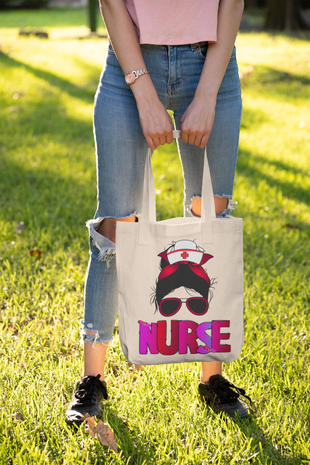 Nurse Tote Bag, Medical Professional Gift, RN Shoulder Bag, Healthcare Worker Tote, Hospital Appreciation Bag, Nurse Week Tote, Nursing Bag