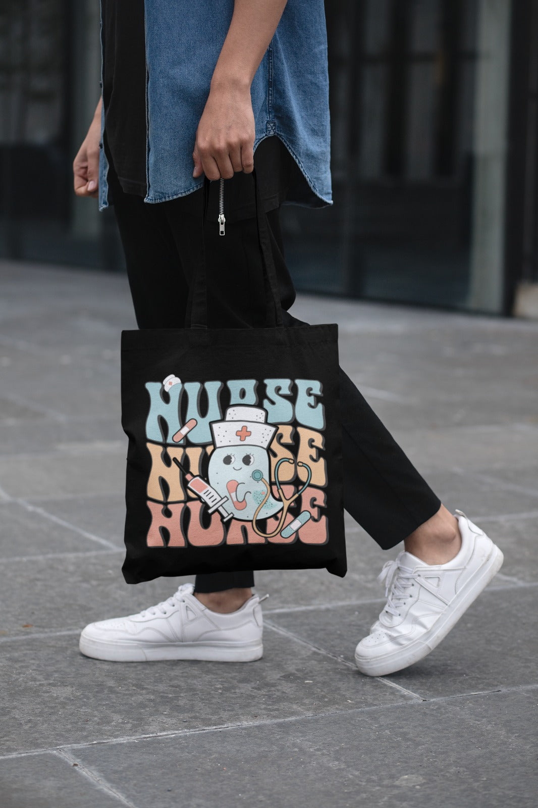 Nurse Tote Bag, Medical Professional Canvas Tote, RN Appreciation Gift, Healthcare Worker Tote, Nurse Graduation , Hospital Bag, Nursing Bag