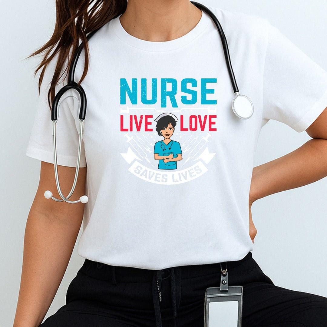 Nurse Love T-shirt, RN Gift, Medical Staff Shirt, Healthcare Worker Top, Doctor Appreciation Shirt, Nurse Apparel, Gift For Nurses, Nurse Tee