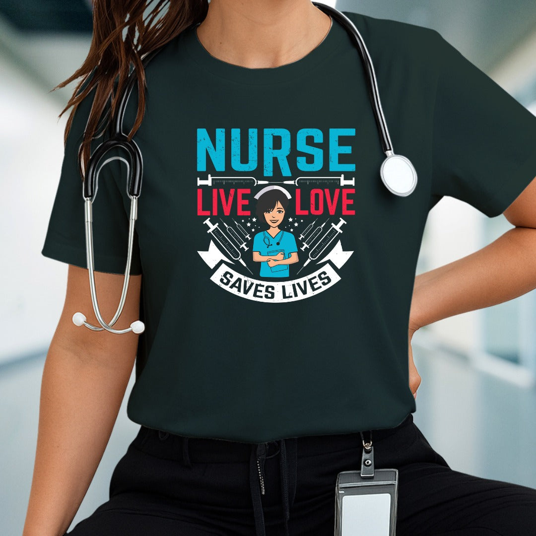 Nurse Love T-shirt, RN Gift, Medical Staff Shirt, Healthcare Worker Top, Doctor Appreciation Shirt, Nurse Apparel, Gift For Nurses, Nurse Tee