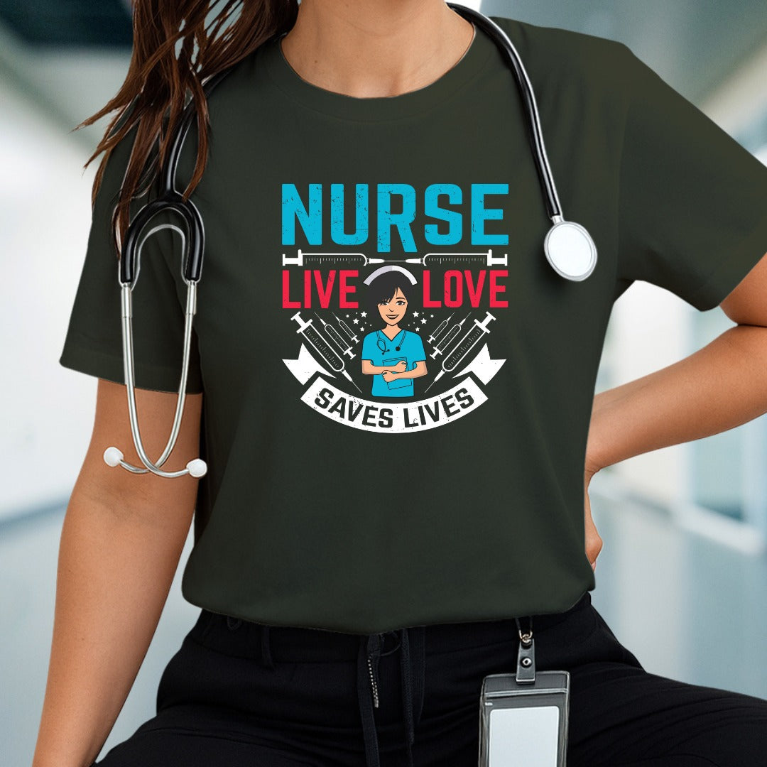 Nurse Love T-shirt, RN Gift, Medical Staff Shirt, Healthcare Worker Top, Doctor Appreciation Shirt, Nurse Apparel, Gift For Nurses, Nurse Tee
