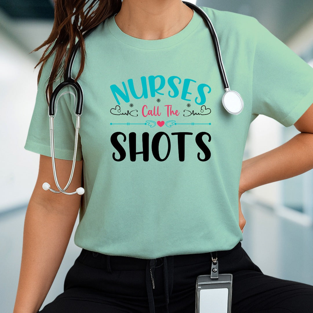 Nurse Calls The Shots PNG Design, Funny Nurse T-Shirt Digital Download, Medical Professional Gift, Nurse Appreciation Shirt, Nurse Graphic Tee