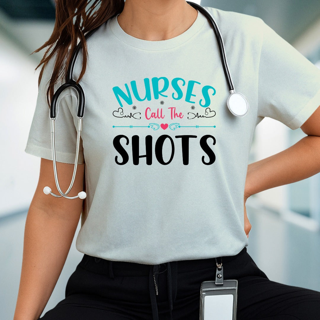 Nurse Calls The Shots PNG Design, Funny Nurse T-Shirt Digital Download, Medical Professional Gift, Nurse Appreciation Shirt, Nurse Graphic Tee