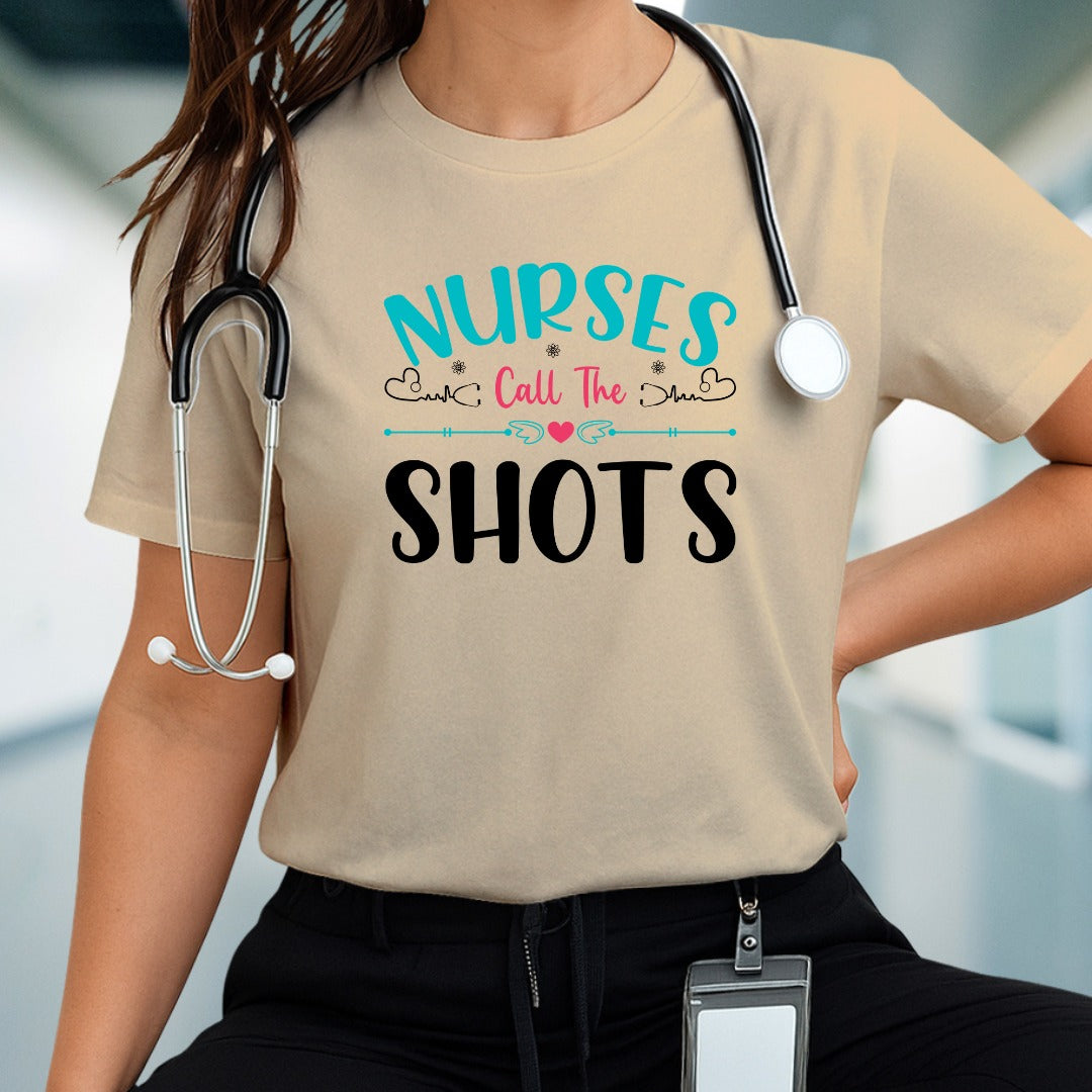 Nurse Calls The Shots PNG Design, Funny Nurse T-Shirt Digital Download, Medical Professional Gift, Nurse Appreciation Shirt, Nurse Graphic Tee