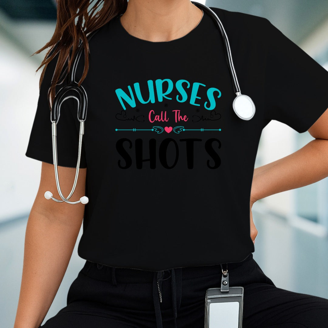 Nurse Calls The Shots PNG Design, Funny Nurse T-Shirt Digital Download, Medical Professional Gift, Nurse Appreciation Shirt, Nurse Graphic Tee