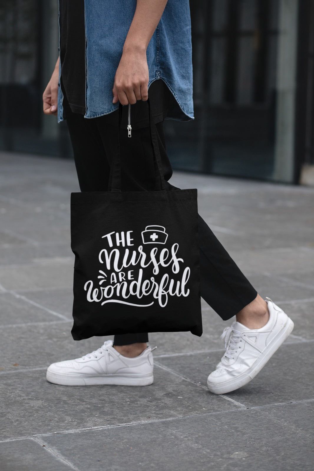 Nurse Cotton Canvas Tote Bag, Medical Professional Gift, Nursing School Student Tote, Cute Nurse Appreciation Gift, Hospital Bag, Nurse Bag